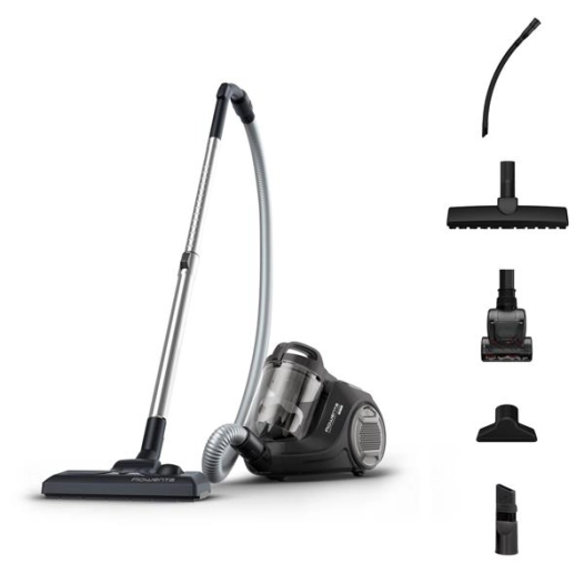 rowenta aspirateur s-sac compact power 900w 77db bac 1,2l brossette mini tb bro - rowenta