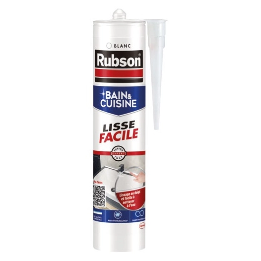 rubson mastic sanitaire lisse facile blanc cart 280ml - henkel gp