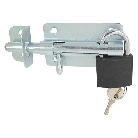 verrou de box porte cadenas gã¢che ã˜12 mm zinguã© - tb industrie sas