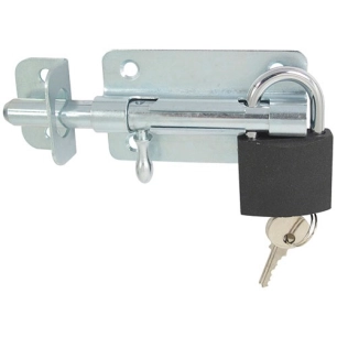 verrou de box porte cadenas gã¢che ã˜12 mm zinguã© - tb industrie sas