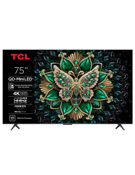 tcl tv qd mini-led 4k - 75c69k - tcl