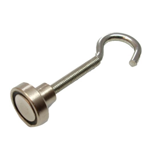 crochet aimant néodyme im32 nickel 20 x 14 mm