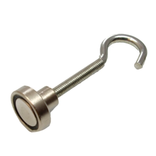 crochet aimant néodyme im32 nickel 20 x 14 mm