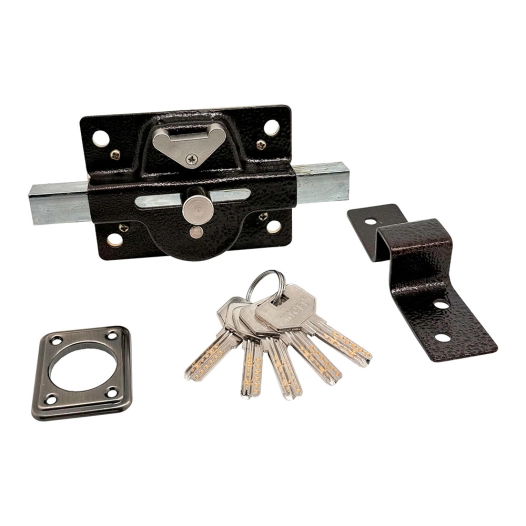 crr02 verrou de sécurité à revêtement marron