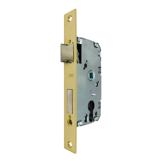 serrure à encastrer cre04 50/47mm à bout carré, laitonné