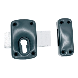 serrure à recouvrir sans cylindre crr16 peinte en gris