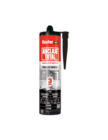 Ancrage Rapide Fischer Noir Collage ultra-rapide en 3 secondes - FISCHER