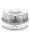 yaourtiã¨re - 7 pots 150ml - graduation mã©mo - enrouleur de cã¢ble - blanc gris - severin france