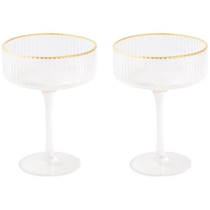 coffret de 2 verres a champagne 250ml - pozzi milano spa