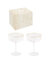 coffret de 2 verres a champagne 250ml - pozzi milano spa