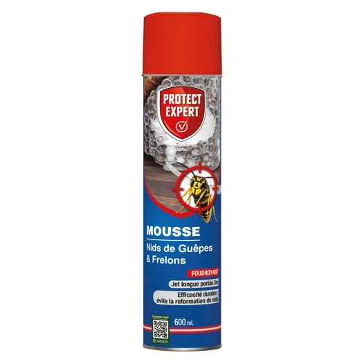 mousse nids de guãªpes et frelons 600 ml / nc - sbm life science