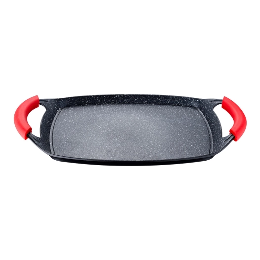 gril en aluminium forgé, induction, toledo 37 x 23,5 cm