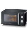 gril 1000w - mo 800w - 20l - 9 puiss - fond plat verre - gril 2 niv - noir/inox - severin france