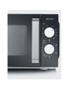 gril 1000w - mo 800w - 20l - 9 puiss - fond plat verre - gril 2 niv - noir/inox - severin france