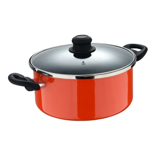 casserole en acier au carbone avec couvercle, induction, valencia experto ø24 cm