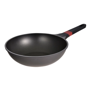 wok en fonte d'aluminium sans couvercle, induction, denia experto ø28 cm