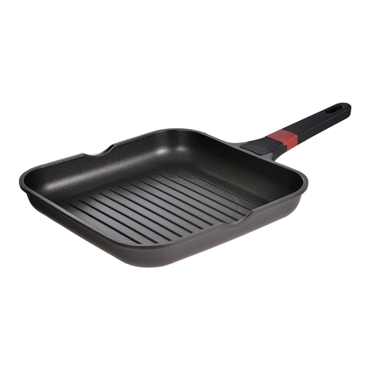 gril en fonte d'aluminium, induction, denia experto 28 x 28 x 4,5 cm