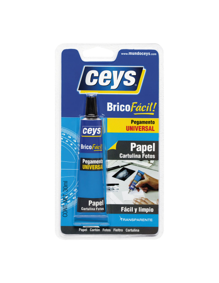 Adhésif Universel Bricofácil CEYS Polyvalent, Transparent, Prise rapide - CEYS