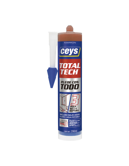 Adhésif Scellant CEYS Total Tech Brun Polyvalent, toutes surfaces, toutes conditions - CEYS