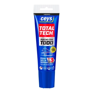 adhésif mastic d'étanchéité total tech noir, tube 125ml