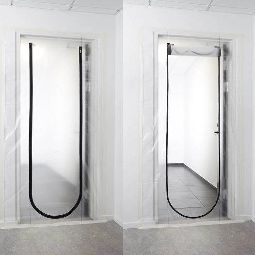 barrière anti-poussière pour portes, 220 x 110 cm