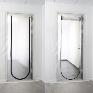 barrière anti-poussière pour portes, 220 x 110 cm