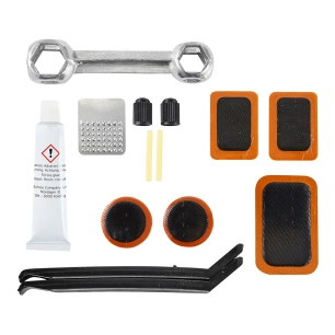 kit de réparation de crevaison avec outil, 14 pièces