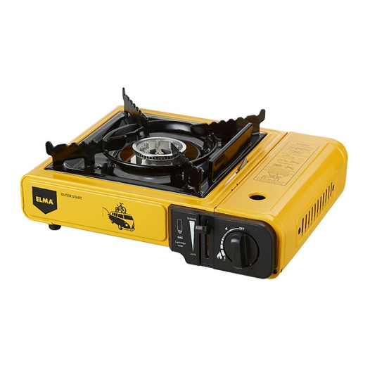 réchaud à gaz butane/propane jaune outer start 2300 w