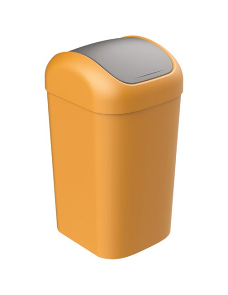 Poubelle Balancier 25L Curcuma Design bicolore moderne & fonctionnel - DAVID GEORGES