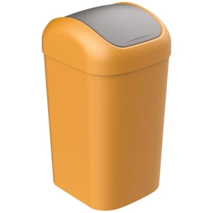 poubelle fourre tout balancio 25 l curcuma couv. gris anthr. - david georges