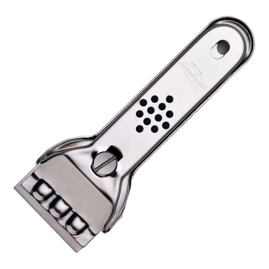 grattoir pour plaque de cuisson en acier inoxydable 13,4 x 4,5 cm