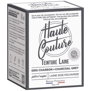 teinture haute couture gris charbon laine soie polyamid.300g - lightning developpement