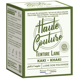 teinture haute couture kaki laine soie polyamide - lightning developpement