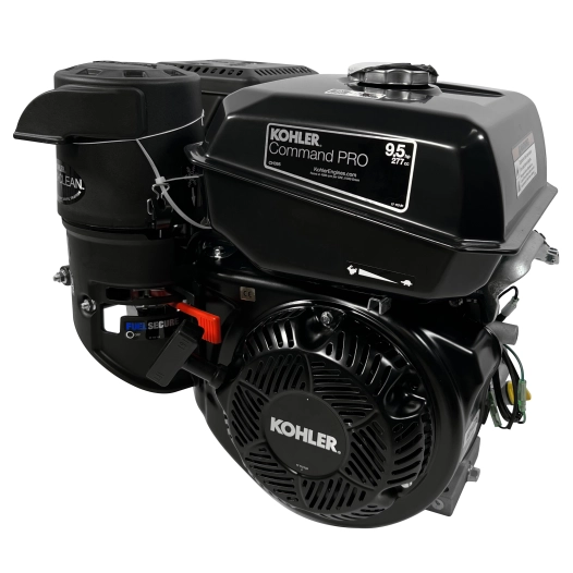 moteur kohler d'origine, série command pro ch395-03226 ohv, 277 cc, puissance nominale 9,5 ch, couple net : 18,8 nm à 2500 tr/mi