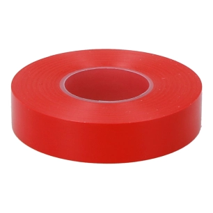 ruban isolant électrique professionnel pvc haute adhérence 19 mm x 33 m rouge