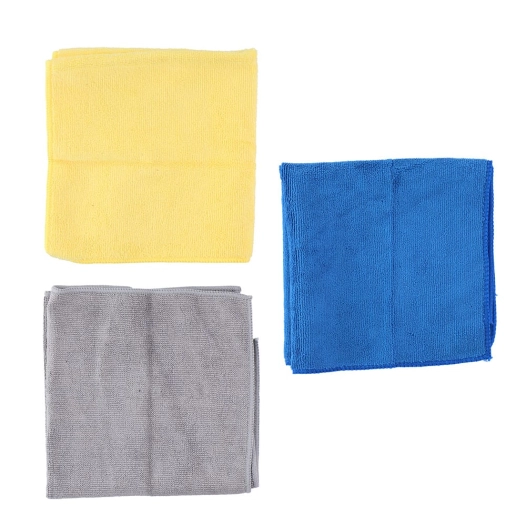 chiffon en microfibre pour le nettoyage de la voiture 35 x 35 cm, set 3 unités