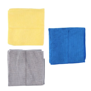 chiffon en microfibre pour le nettoyage de la voiture 35 x 35 cm, set 3 unités