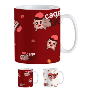 tasse caga tió 330 ml dans boîte cadeau, couleurs assorties