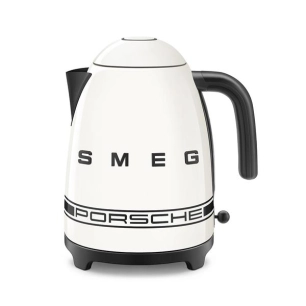 bouilloire 1,7 l - 2400 w - arrãªt auto 100â°c - filtre inox - base 360â° - carrara white - smeg pem