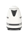 bouilloire 1,7 l - 2400 w - arrãªt auto 100â°c - filtre inox - base 360â° - carrara white - smeg pem