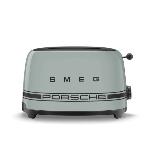 toaster 2 tr - 6 niv - rã©chauffage - dã©congã©lation - bagel - centrage auto - tiroir inox - shade green - smeg pem