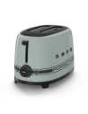 toaster 2 tr - 6 niv - rã©chauffage - dã©congã©lation - bagel - centrage auto - tiroir inox - shade green - smeg pem