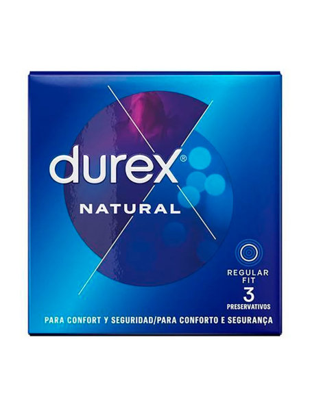 Préservatifs Durex Naturel (3) Sensation naturelle, protection fiable - DUREX
