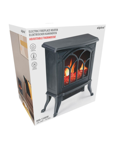 chauffage / cheminée électrique ptc 800 - 1500 w