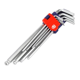 jeu de 18 clés allen à bras courts cr-v (métrique-sae)