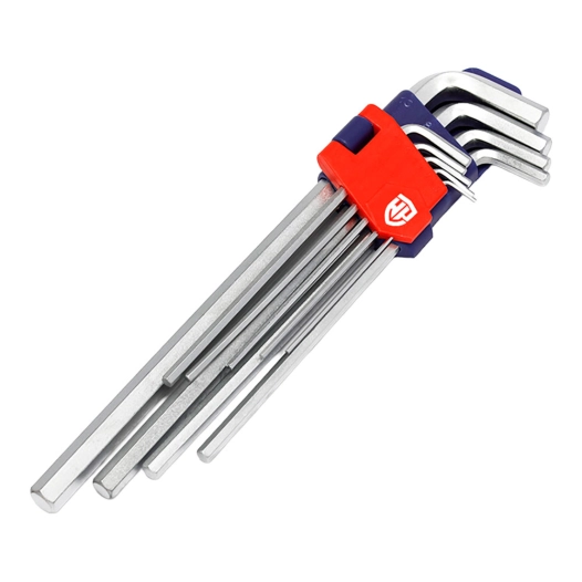 jeu de 9 clés allen à bras long cr-v (métrique)