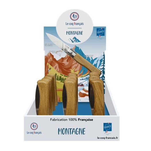 prã©sentoir + 12 ctx le coq a montagne hiver - chãªne - french touch arts ld