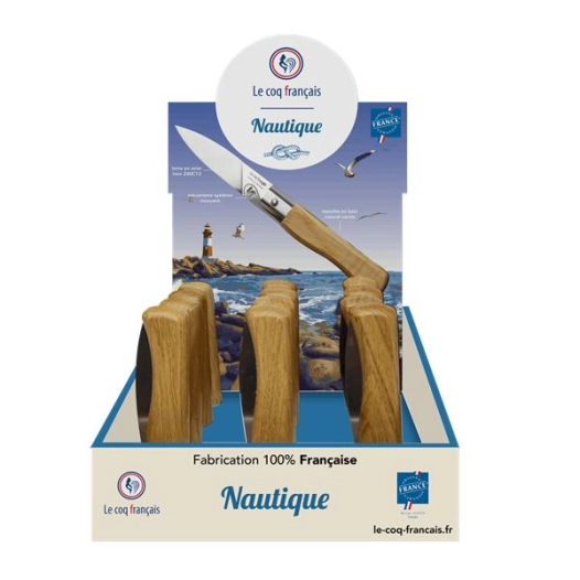 prã©sentoir nautique + 12 ctx le coq a 6 voilier et 6 marin - chãªne - french touch arts ld