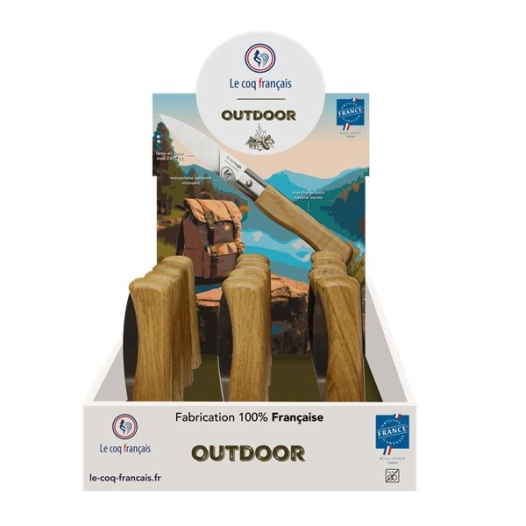 prã©sentoir + 12 ctx le coq a outdoor van life - chãªne - french touch arts ld