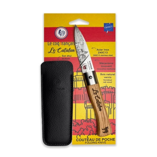 prã©sentoir + 6 cartes duo le catalan - chãªne + ã©tui - french touch arts ld